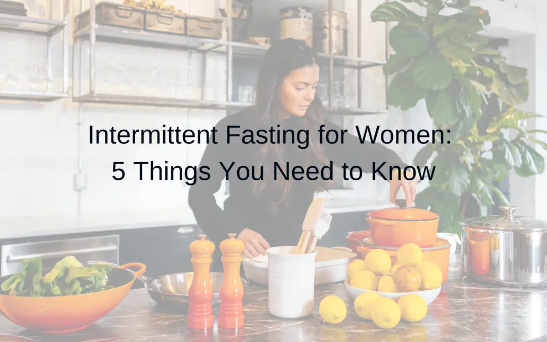 woman cooking for intermittent fasting