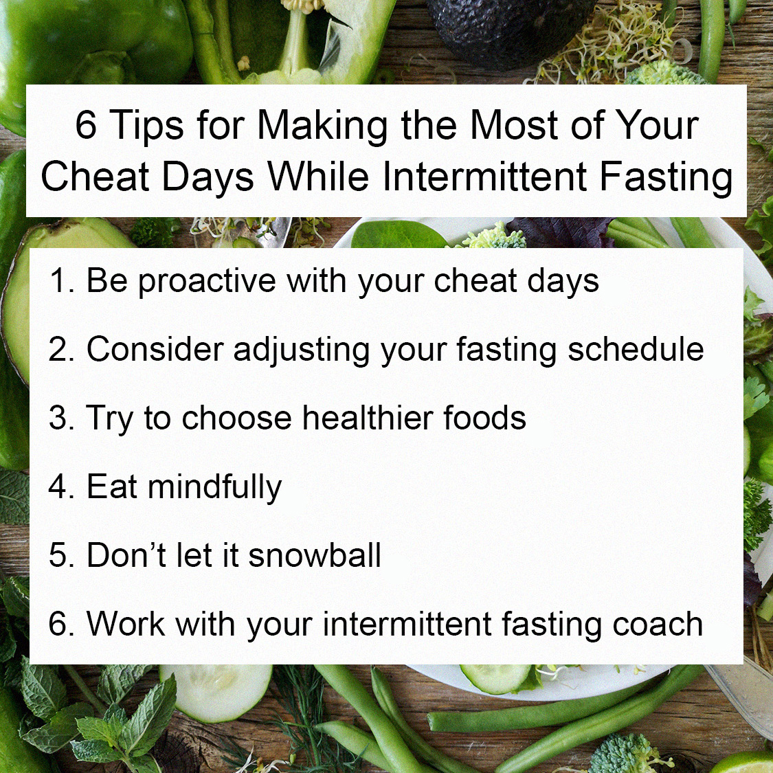 Tips for Cheat Days Intermittent Fasting